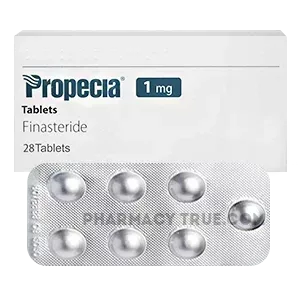 Package of Finasteride medication